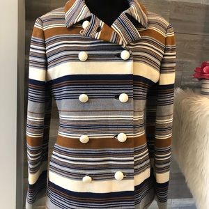 Boutique style stripped lined blazer/coat Small